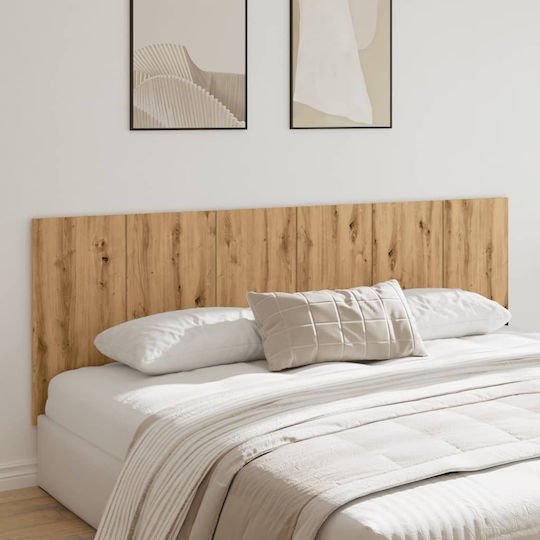 vidaXL Wooden Bed Headboard Brown 240x80cm