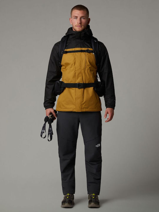 Quest Triclimate 3 in 1 Winter Jacket Waterproof and Windproof Amber Green, Tnf Black