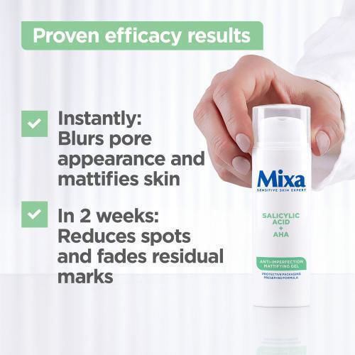 Mixa Салицилова киселина + AHA Хидратиращ Гел за лице 50ml