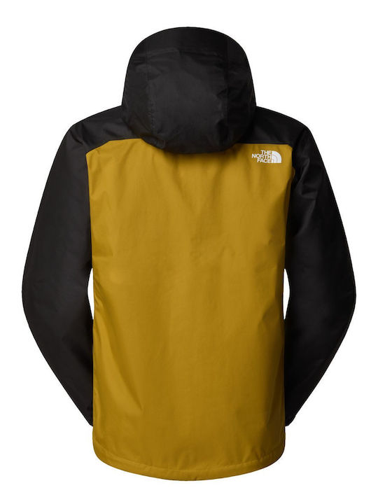 Quest Triclimate 3 in 1 Winter Jacket Waterproof and Windproof Amber Green, Tnf Black