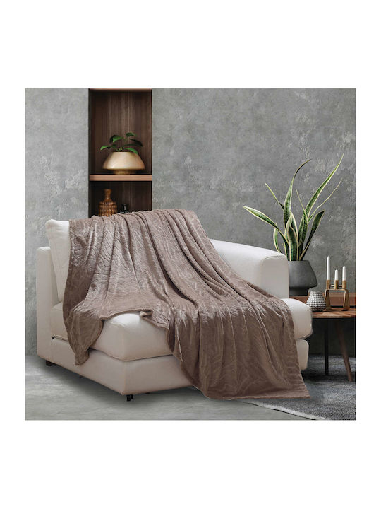 Borea Jungle Armchair Throw Jacquard 170x170cm Gray