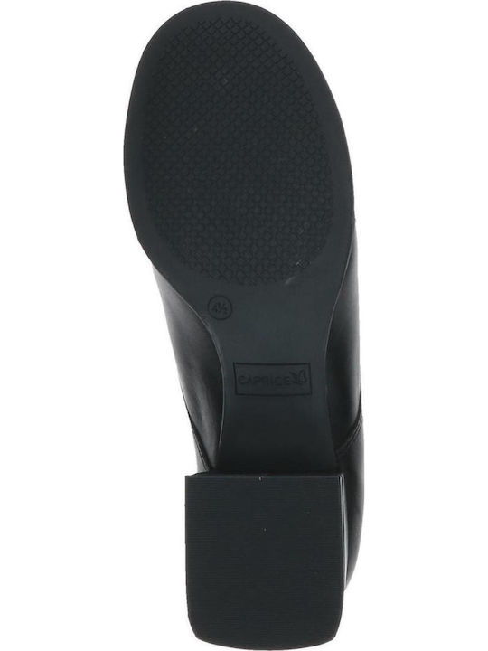 Δερμάτινα Γυναικεία Loafers σε Μαύρο Χρώμα