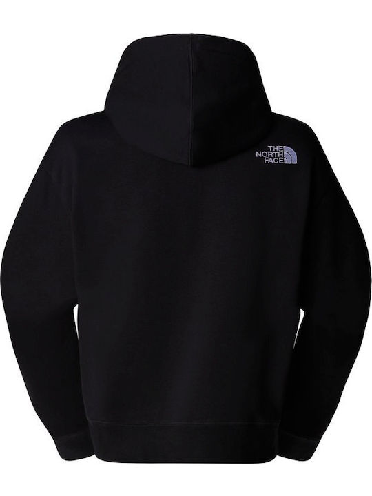 Изрязан Дамски Суитшърт Худи Tnf Black