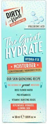 Dirty Works The Great Hydrate Moisturizing Day/Night Cream Suitable for All Skin Types with Hyaluronic Acid 50ml