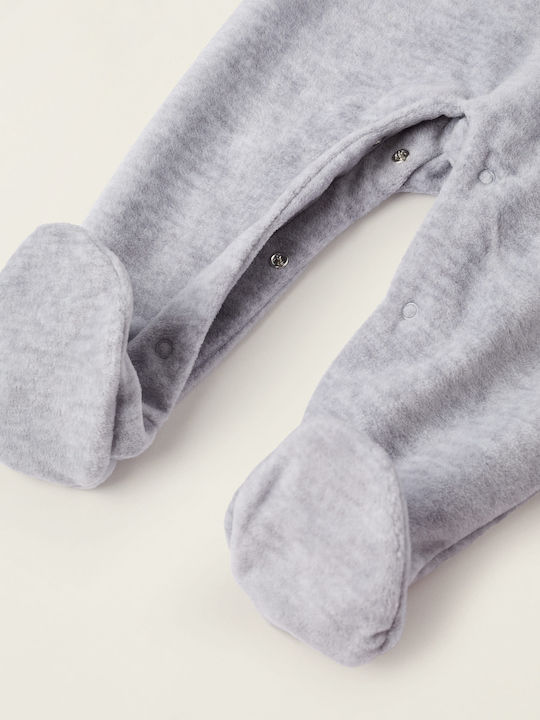 Zippy Baby Bodysuit Long-Sleeved Grey Melange
