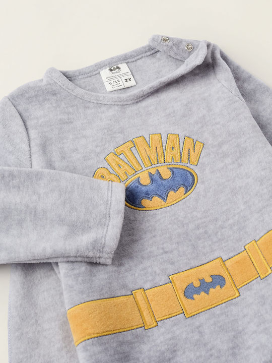Zippy Baby Bodysuit Long-Sleeved Grey Melange