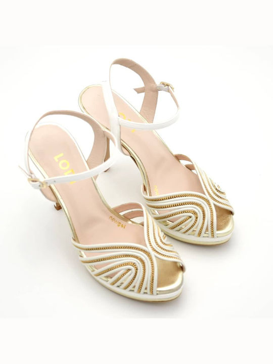 Lodi Platform Leather Women's Sandals White