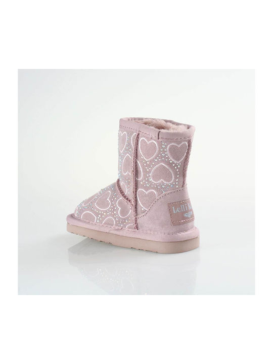 Lelli Kelly Kids Leather Boots Pink