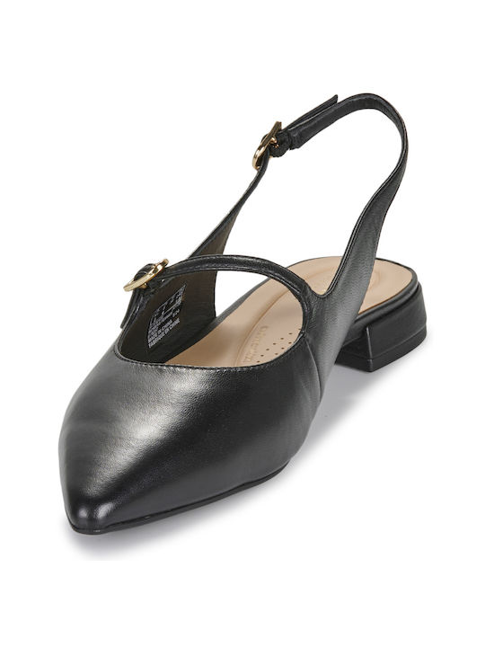 Leather Ballerinas Sensa15 Shine Black