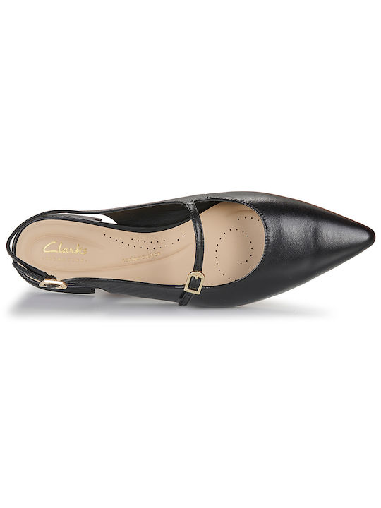 Leather Ballerinas Sensa15 Shine Black