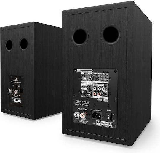 Triangle BR03 Connect Αυτοενισχυόμενα Ηχεία με Bluetooth 60W (Ζεύγος) Μαύρα