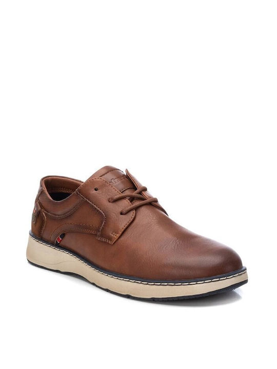 Refresh Men's Synthetic Leather Casual Shoes Brown