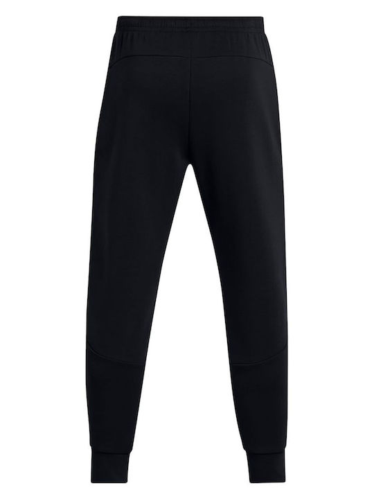 Under Armour Men's Fleece Sweatpants with Rubber Black