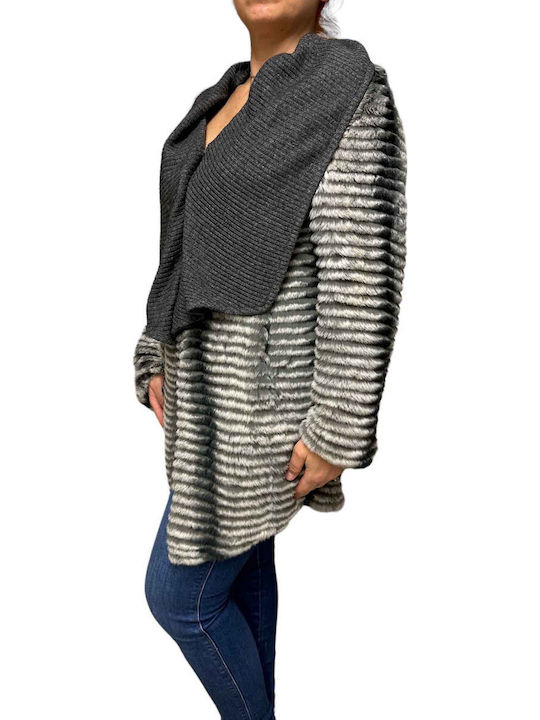 Frauen Pelz Gray