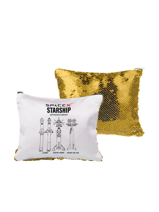 Koupakoupa Necessaire Space X in Gold Farbe 21cm