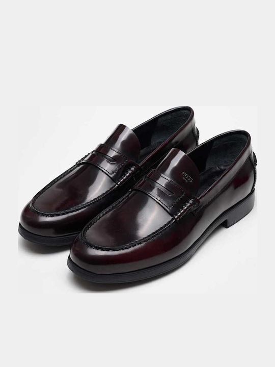 Men's Leather Loafers Burgundy