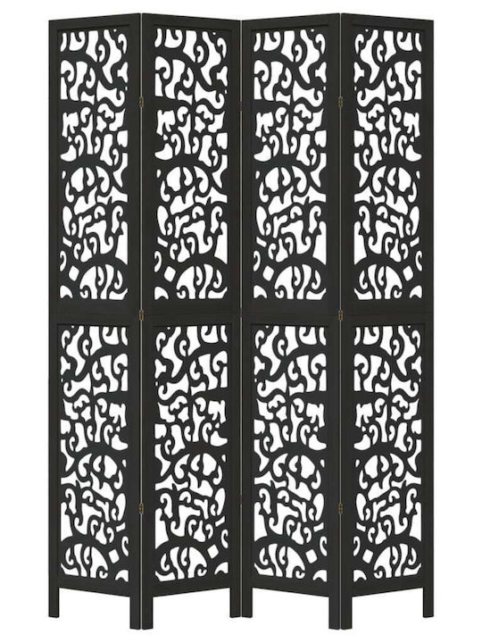 vidaXL Διακοσμητικό Παραβάν Ξύλινο με 4 Φύλλα 140x220cm