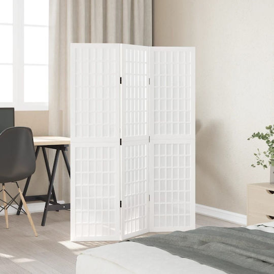 vidaXL Декоративен Параван Дървени с 3 Панела 105x160см