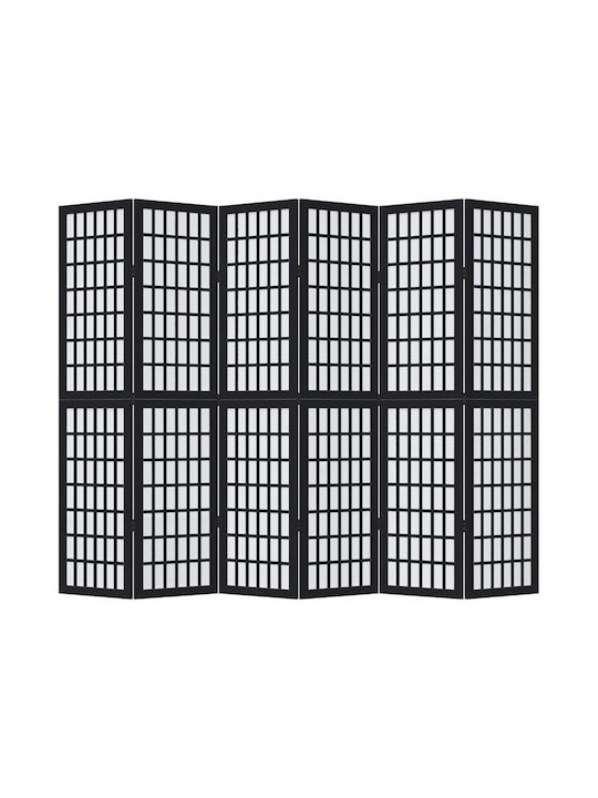 vidaXL Διακοσμητικό Παραβάν Ξύλινο με 6 Φύλλα 210x180cm