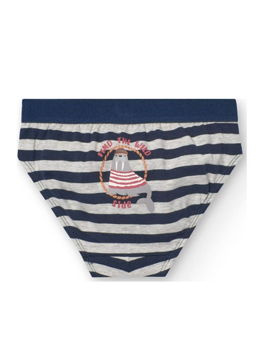 Boboli Σετ Παιδικά Βρακάκια Ocean Blue 3τμχ