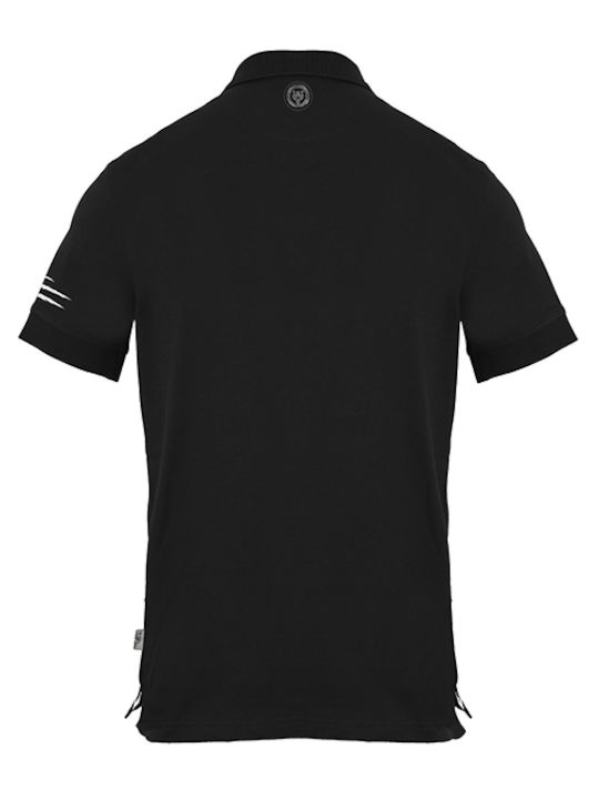 Philipp Plein Bluza Bărbătească Polo BLACK