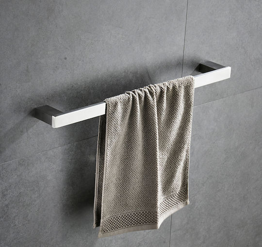 Metal Bathroom Accessory Set Silver 4pcs