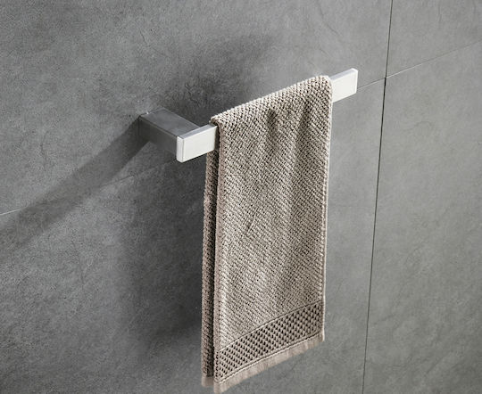 Metal Bathroom Accessory Set Silver 4pcs