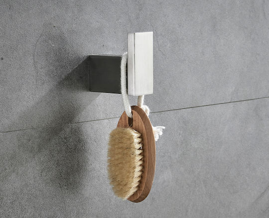 Metal Bathroom Accessory Set Silver 4pcs