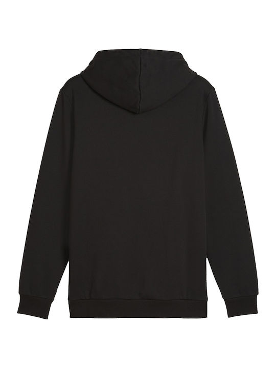 Puma Kids Sweatshirt with Hood and Pockets Black Ess+ Lab