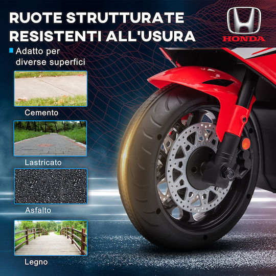 Παιδική Μηχανή Honda Ηλεκτροκίνητη 6 Volt Κόκκινη για 3+ ετών