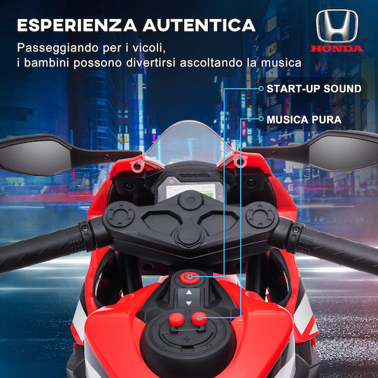 Παιδική Μηχανή Honda Ηλεκτροκίνητη 6 Volt Κόκκινη για 3+ ετών
