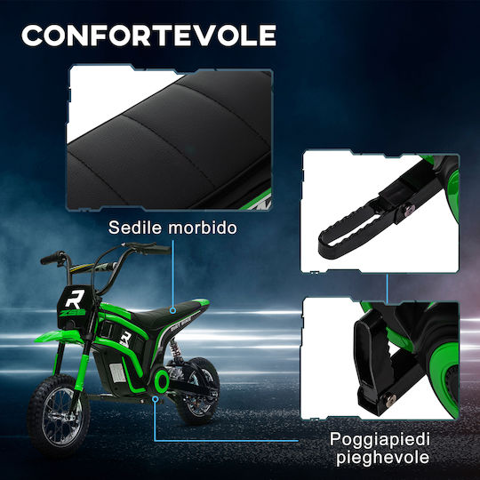 Kids Motorbike Inspired Electric 24 Volt Green
