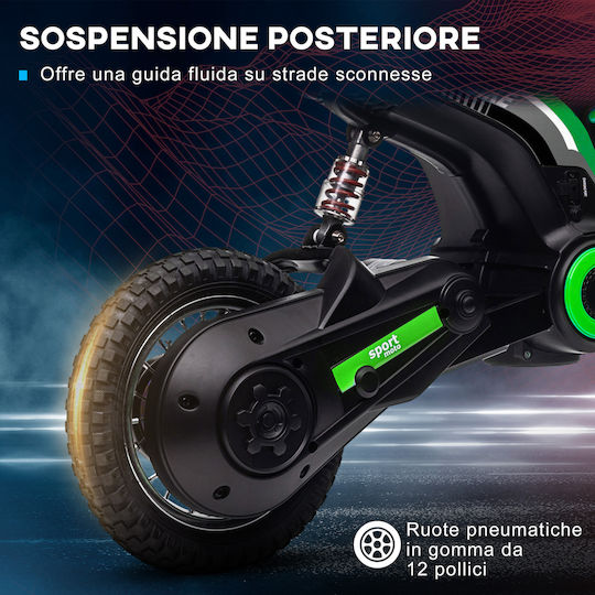 Kids Motorbike Inspired Electric 24 Volt Green