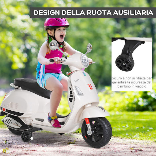 Παιδική Vespa Ηλεκτροκίνητη 6 Volt Λευκή για 3+ ετών