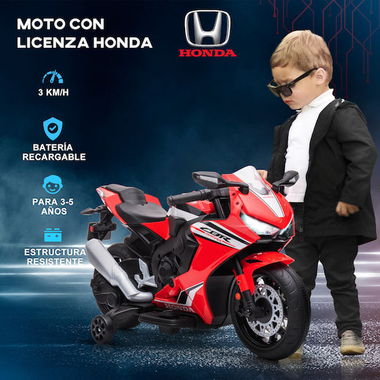 Παιδική Μηχανή Honda Ηλεκτροκίνητη 6 Volt Κόκκινη για 3+ ετών