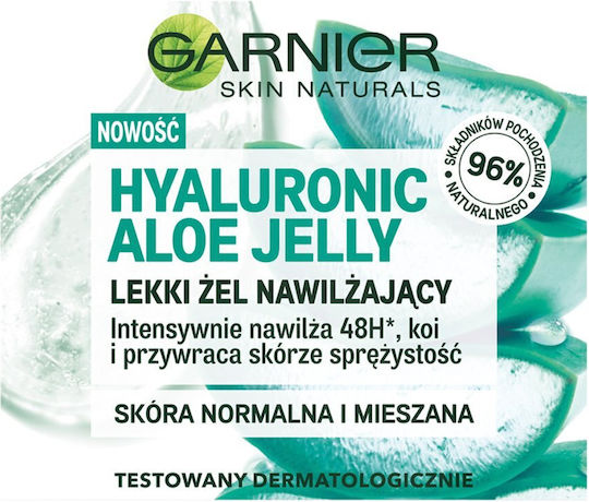 Garnier Hyaluronic Aloe Jelly Light 48h Gel Face for Combination Skin with Aloe Vera 50ml