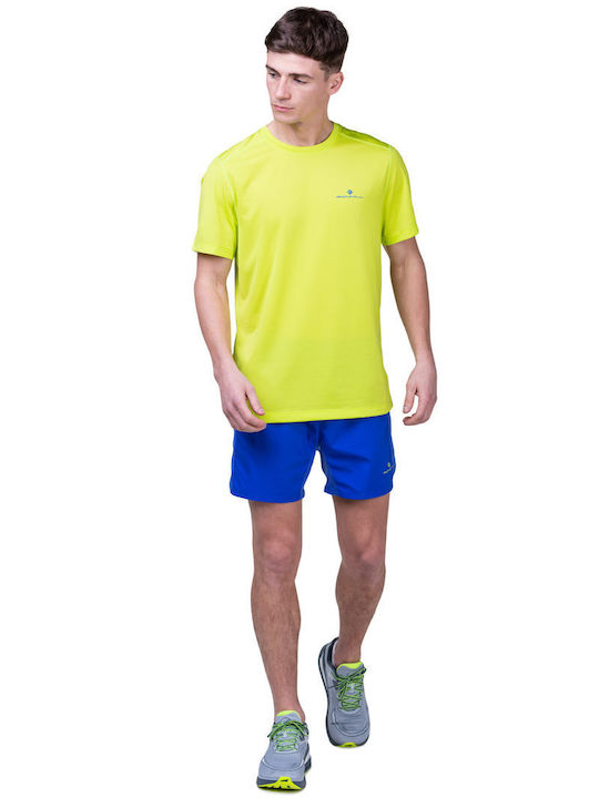 Ronhill Men's Athletic T-shirt Short Sleeve Citrus, Azurite, Black