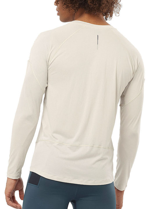 Salomon Cross Men's Athletic Long Sleeve Blouse Silver