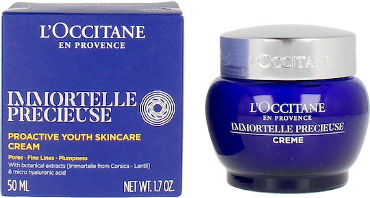 L'Occitane Immortelle Precious Κρέμα Προσώπου για Ενυδάτωση & Αντιγήρανση με Υαλουρονικό Οξύ 50ml
