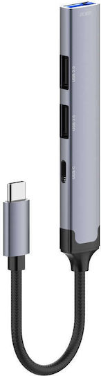 4-in-1 Usb-c Multiport Hub Adapter 5gbps Ds-34c