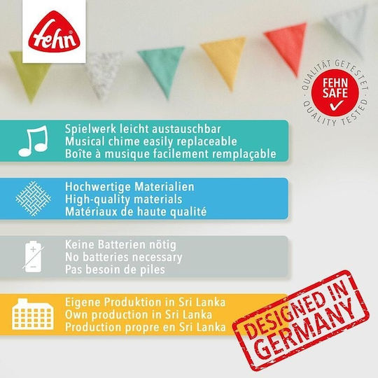 Fehn Κρεμαστό Παιχνίδι Κούνιας και Καροτσιού με Μουσική για Νεογέννητα