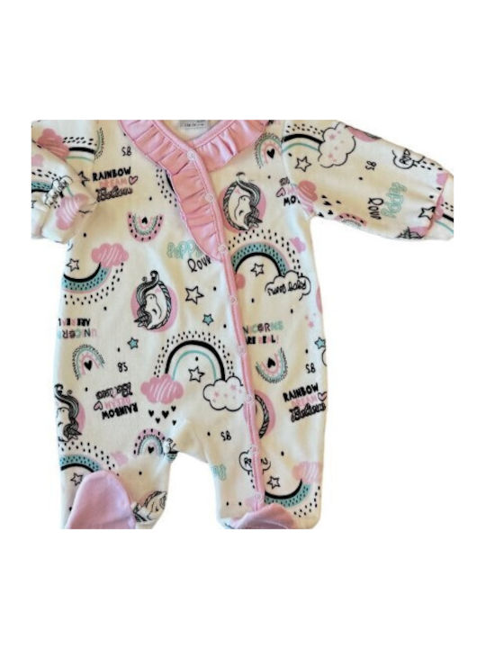 Sweet Baby Детско Бодито Бяло-Розово