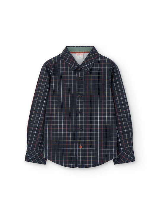 Boboli Kids Checked Shirt Blue