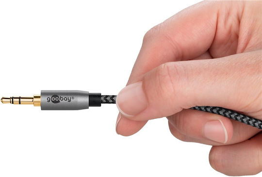 Goobay Plus 2m Textile 3.5mm Jack Audio Cable X2