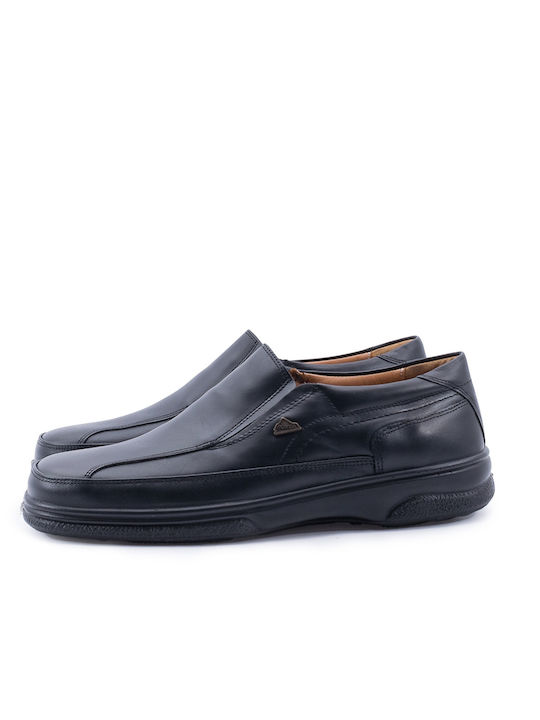 Boxer Men's Leather Casual Shoes Black