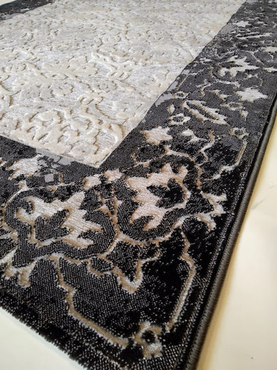 Klonaras Muse 2060 Σετ Χαλιά Κρεβατοκάμαρας Silver Black 2004549 3τμχ Klonaras Muse 2060 Σετ Χαλιά Κρεβατοκάμαρας Silver Black 2004549 3τμχ