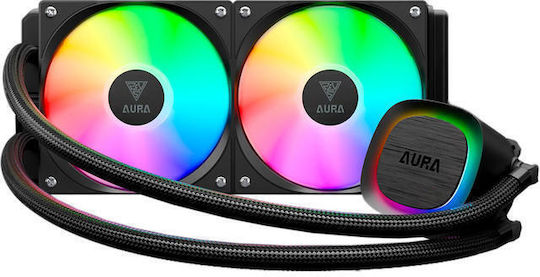 Gamdias AURA GL240 V2 Υδρόψυξη AIO CPU με 2 Ανεμιστήρες 120mm και ARGB Φωτισμό