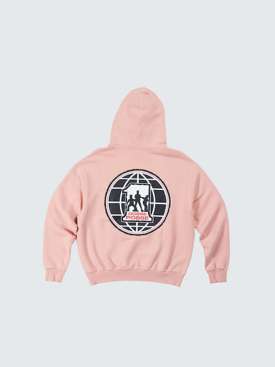 Globe Men's Sweatshirt with Hood Dusk Pink