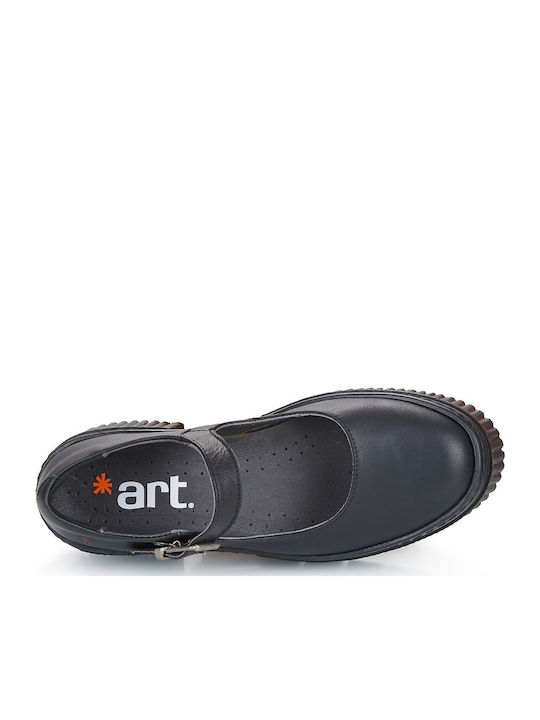 Pumps mit Plateau mit Riemchen Schwarze