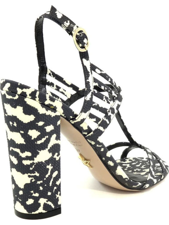 Leder Sandalen Mehrfarbig